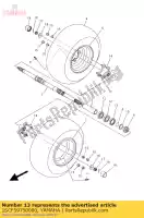 1SCF59750000, Yamaha, caucho, casquillo yamaha yfm 300 2013, Nuevo