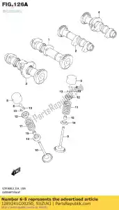 Suzuki 1289241C00250 shim, stoter - Onderkant