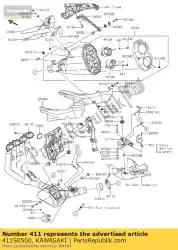 Tutaj możesz zamówić podk? Adka-g? Adka, 5mm od Kawasaki , z numerem części 411S0500: