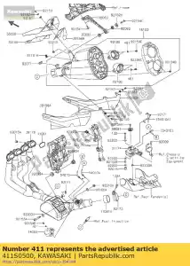 Kawasaki 411S0500 podk?adka-g?adka, 5mm - Dół