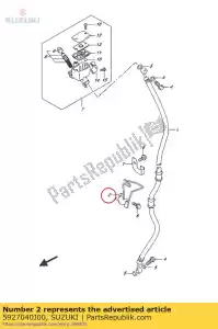 suzuki 5927040J00 pince comp, fr b - La partie au fond