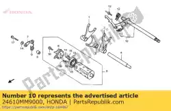 Ici, vous pouvez commander le bras comp., changement de vitesse auprès de Honda , avec le numéro de pièce 24610MM9000: