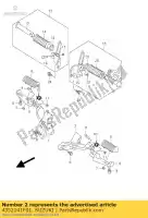 4352141F01, Suzuki, staffa, piede anteriore suzuki vl volusia  vz intruder m800 u z zu vl800 vl800z vz800 marauder vz800z 800 , Nuovo