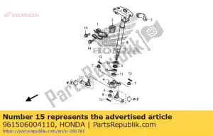 Honda 961506004110 rolamento, esfera radial, 600 - Lado inferior