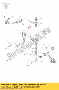 triumph T2024073 hoofdremcilinder achter - Onderkant