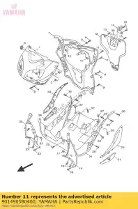 yamaha 901490580400 screw - Bottom side