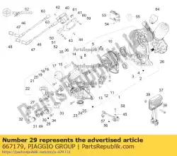 Tutaj możesz zamówić czujnik wspornika od Piaggio Group , z numerem części 667179: