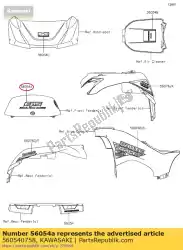 Qui puoi ordinare segno, copertina, eps kvf750gcf da Kawasaki , con numero parte 560540758: