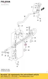 suzuki 0913906237 screw(6x16) - Bottom side