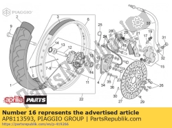 Aprilia AP8113593, Pastiglie dei freni, OEM: Aprilia AP8113593