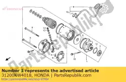 Aquí puede pedir motor de arranque de Honda , con el número de pieza 31200KW4018: