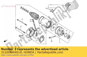 honda 31200KW4018 motor de arranque - Lado inferior