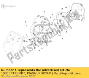 Piaggio Group 1B003333000R7 bauletto anteriore verniciato - Il fondo