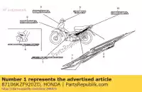 87106KZF920ZD, Honda, nessuna descrizione disponibile al momento honda anf 125 2010 2011 2012, Nuovo