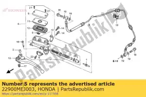 Honda 22900MEJ003 tuyau comp., embrayage - La partie au fond
