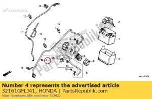 Honda 32161GFLJ41 band, kabelboom - Onderkant