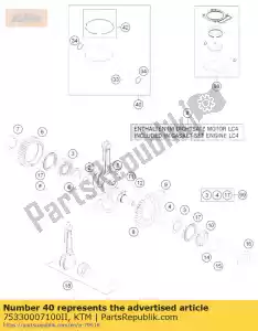 ktm 75330007100II zuiger ii cpl. d = 102 - Onderkant