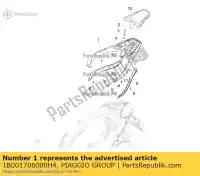 1B001706000H4, Piaggio Group, kompletny tylny baga?nik piaggio medley rp8ma0120, rp8ma0121 rp8ma0200, rp8ma0210, rp8ma0220, rp8ma024, rp8ma0211,  rp8ma0220, rp8ma0221 125 150 2016 2017 2018 2019 2020, Nowy