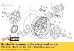 Aprilia 897358, Voorremschijf, OEM: Aprilia 897358