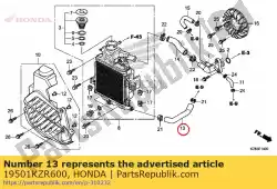 Tutaj możesz zamówić w?? A, woda od Honda , z numerem części 19501KZR600: