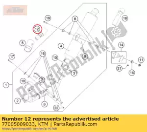 ktm 77005009033 spawane katalitycznie exc 08 - Dół