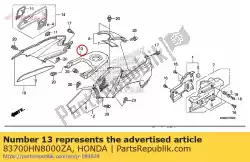 deksel, brandstoftank * nh1 * (nh1 zwart) van Honda, met onderdeel nummer 83700HN8000ZA, bestel je hier online: