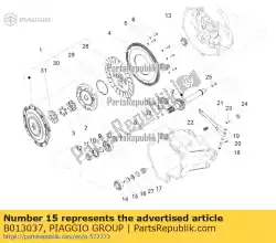 Qui puoi ordinare frizione da Piaggio Group , con numero parte B013037: