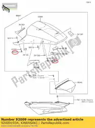 Tutaj możesz zamówić ? Ruba 5x20 zx600-j1 od Kawasaki , z numerem części 920091934: