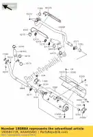 180880728, Kawasaki, tubo de escape, fr kawasaki kvf750 4x4 eps brute force 750 4x4i epsgef epshef , Nuevo