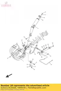 yamaha 5UX2115C0000 brkt - Il fondo