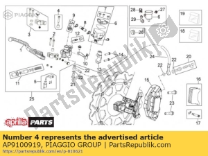 aprilia AP9100919 pressing kit - Bottom side