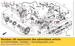 Here you can order the gear comp., fr. Pinion(13t) from Honda, with part number 41520HP0A00: