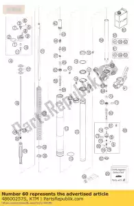 ktm 48600257S axle clamp l/s sm cpl. 04 - Bottom side