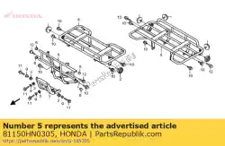 Qui puoi ordinare set di tubi comp fr, da Honda , con numero parte 81150HN0305: