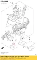 1385323K00, Suzuki, rura, oddychanie suzuki  125 150 2018 2019 2020, Nowy