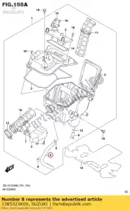 suzuki 1385323K00 tubo, sfiato - Il fondo