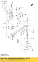 6924344H00, Suzuki, guide, frein arrière suzuki  sfv 650 2009 2010 2011 2012 2014 2015 2017 2018, Nouveau