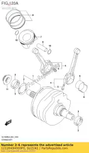 Suzuki 1222840H000F0 bearing,crank t - Bottom side