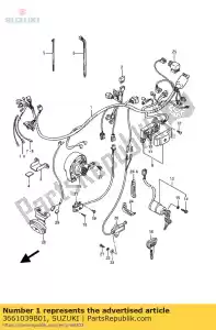 Suzuki 3661039B01 arnês, fiação - Lado inferior
