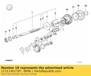 bmw 11211461787 vulring - 1,0 - Onderkant