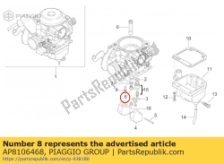 Aprilia AP8106468, Getto principale, OEM: Aprilia AP8106468