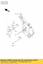 Ici, vous pouvez commander le support-moteur auprès de Kawasaki , avec le numéro de pièce 320291652: