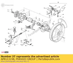 Aqui você pode pedir o pinça de freio rev. Kit em Piaggio Group , com o número da peça AP8113198: