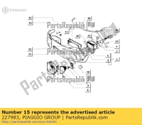 227983, Aprilia, vite d4x20, Nuovo