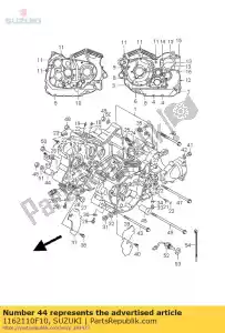 suzuki 1162110F10 spacer, eng mtg - La partie au fond