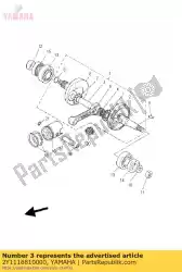Here you can order the pin, crank from Yamaha, with part number 2Y1116810000: