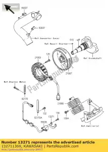 Kawasaki 132711369 assiette - La partie au fond