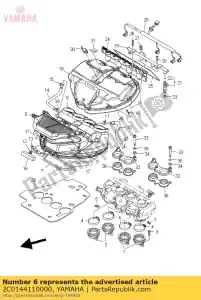 Yamaha 2C0144110000 obudowa, filtr powietrza 1 - Dół