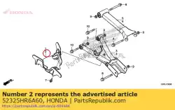 Aqui você pode pedir o guarda, l. Rr. Bota em Honda , com o número da peça 52325HR6A60: