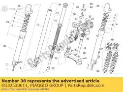 motoroliekeerring kit van Piaggio Group, met onderdeel nummer GU32530611, bestel je hier online: